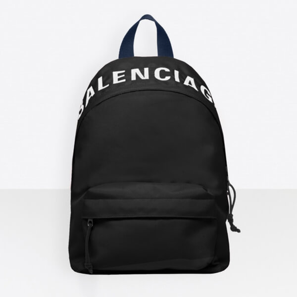 バレンシアガ リュック コピー 刺繍ロゴ入りナイロン素材のバックパック バレンシアガ ウィール S サイズ